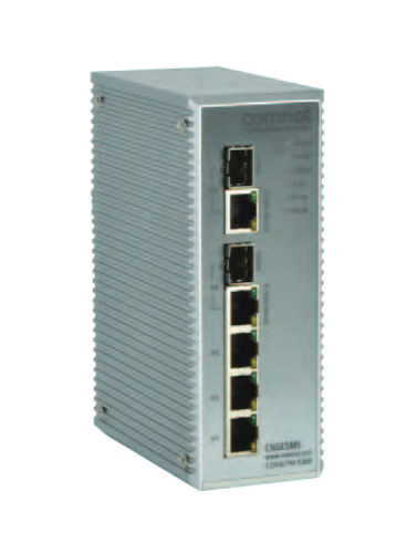 ENVIRONMENTALLY HARDENED MANAGED ETHERNET SWITCHWITH (3) 10/100/1000BASE-TX & (2) 10/100/1000BASE-TX/FX
COMBO PORTS